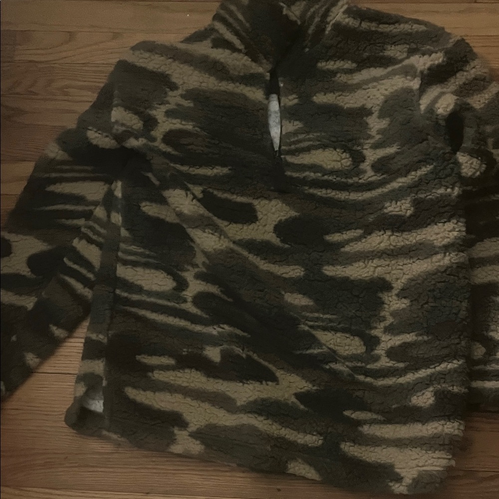 Boxercraft Camouflage Cowl Neck Sweater